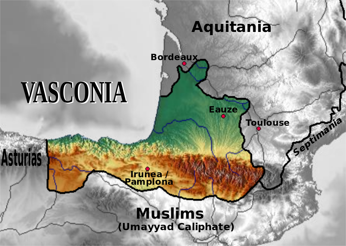 Wasconia y Aquitania 710-740